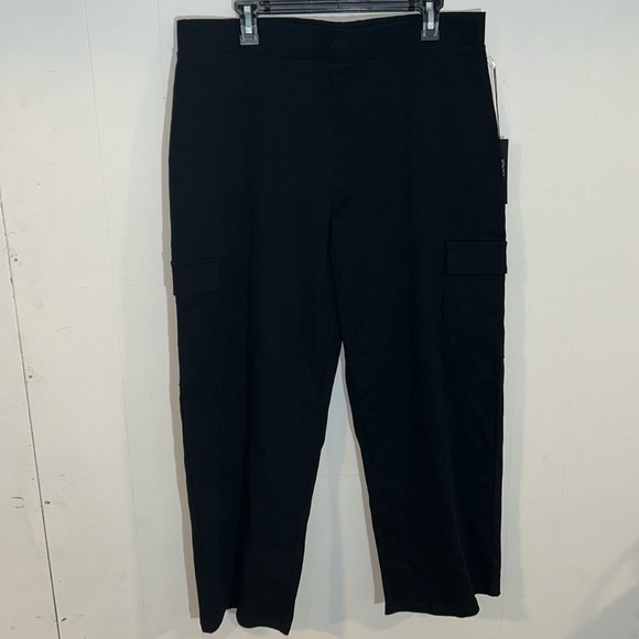 Jones New York Black Pull On Pants with Cargo Style Pockets Size 1X NWT - Picture 1 of 6
